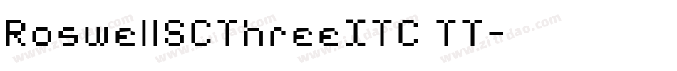 RoswellSCThreeITC TT字体转换